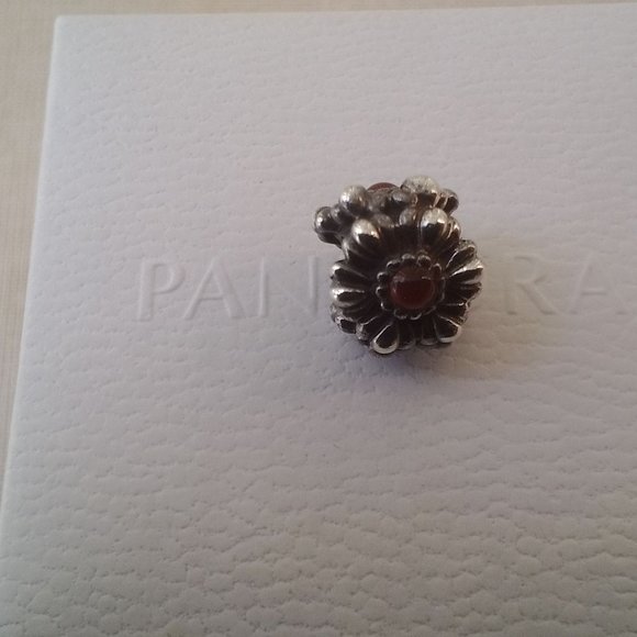 Pandora birthday bloom carnelian charm - Picture 5 of 6